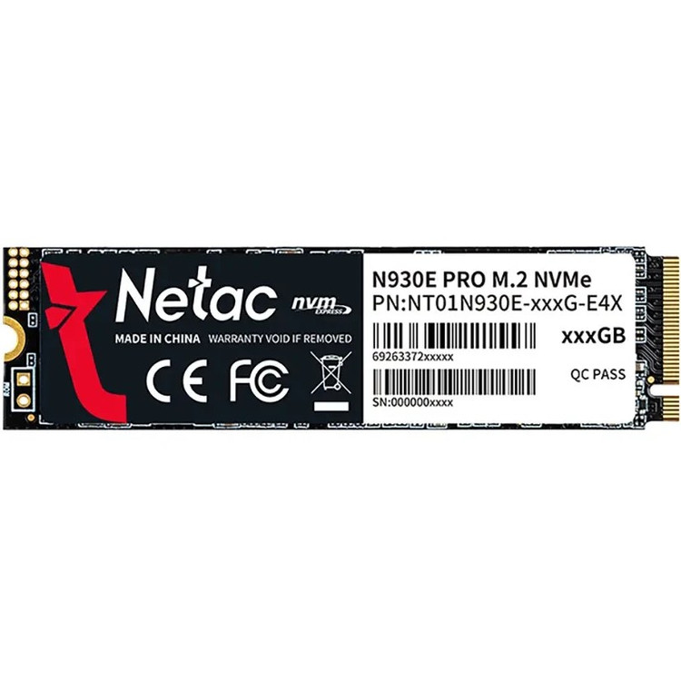 حافظه اس اس دی اینترنال نتاک N930E Pro M.2 2280 NVMe ظرفیت 128 گیگابایت